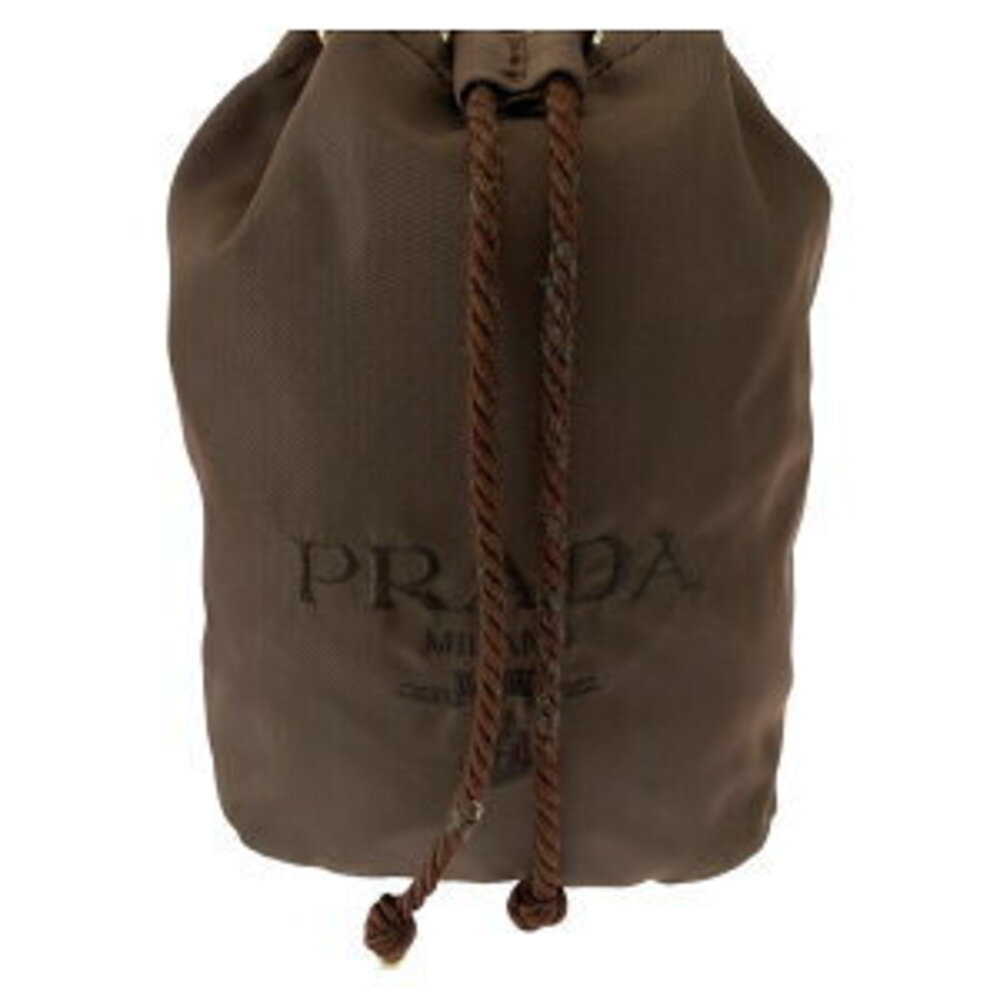Prada Tessuto logo brown nylon pouch - Picture 7 of 10